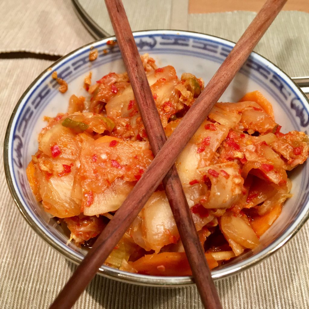 Sauerkraut auf Koreanisch Kimchi Selbstgemacht